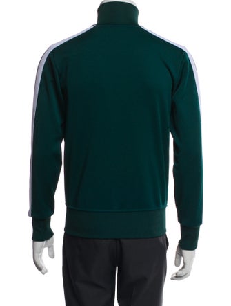 Palm Angels Graphic Print Turtleneck Cardigan