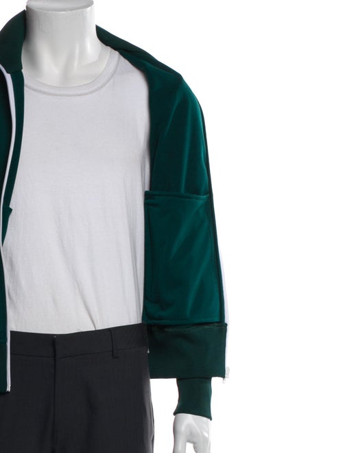 Palm Angels Graphic Print Turtleneck Cardigan