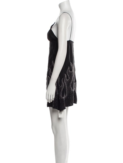 Palm Angels V-Neck Mini Dress