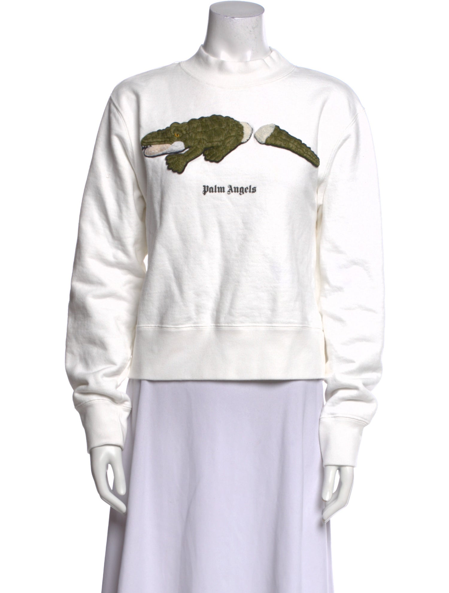 Palm Angels Graphic Print Turtleneck Sweater