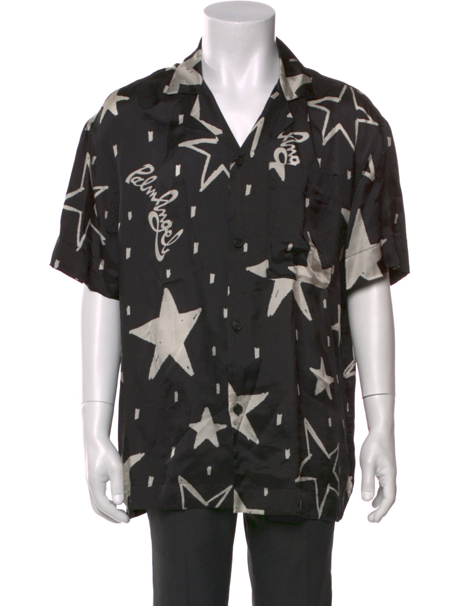 Palm Angels Floral Print Short Sleeve Shirt