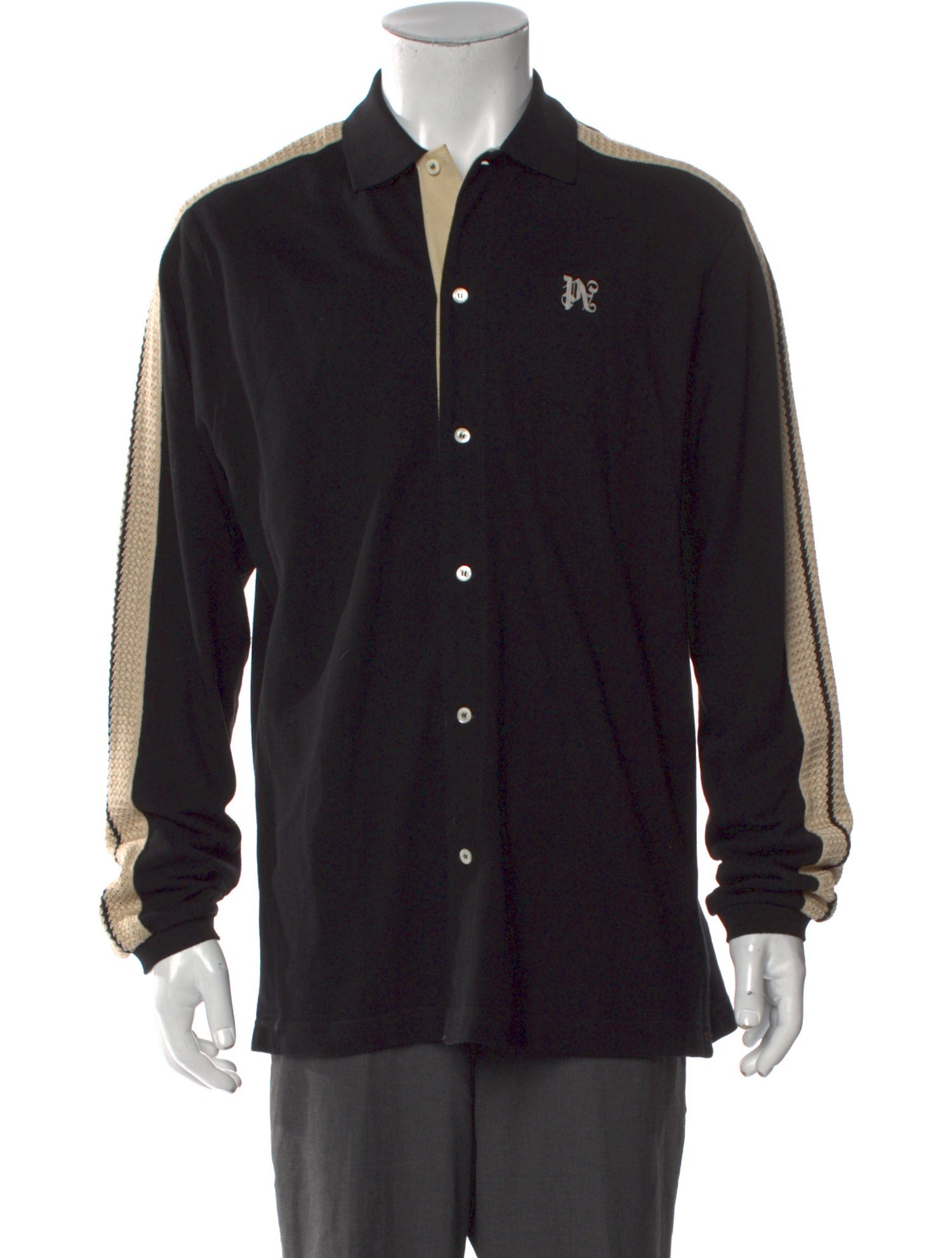 Palm Angels Striped Long Sleeve Shirt