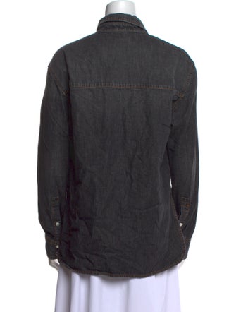 Palm Angels Long Sleeve Button-Up Top