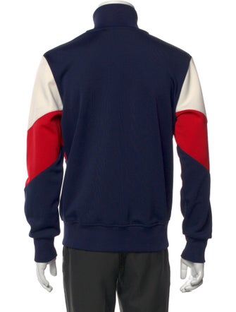 Palm Angels Colorblock Pattern Turtleneck Sweatshirt