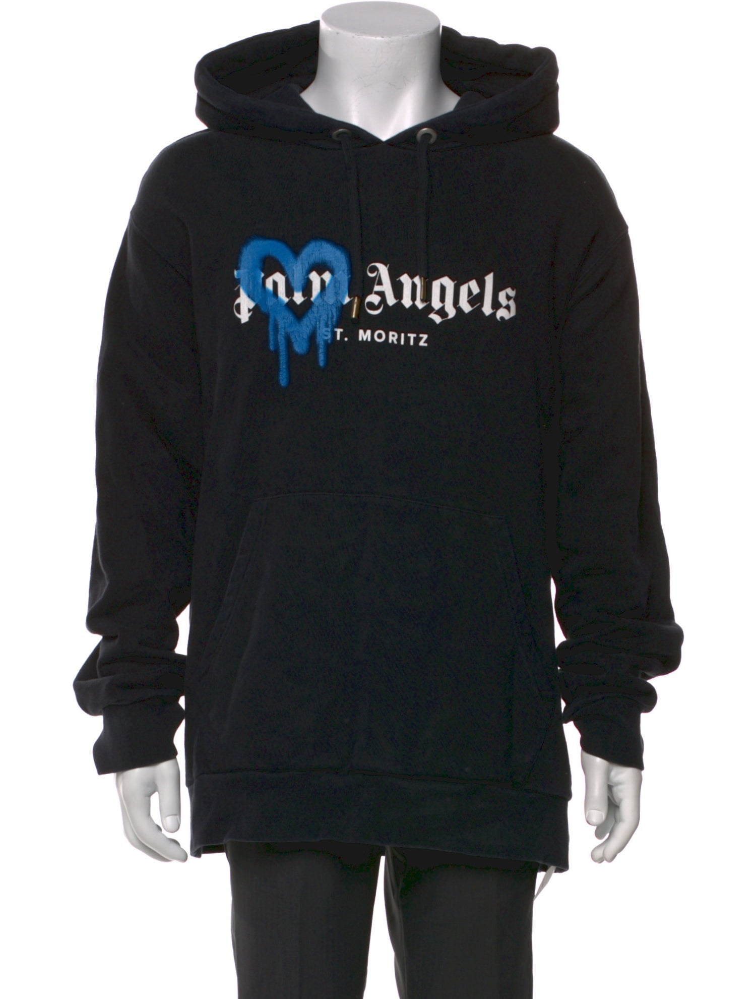 Palm Angels Graphic Print Crew Neck Hoodie