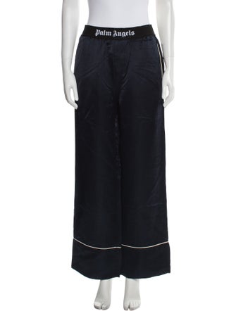 Palm Angels Linen Wide Leg Pants