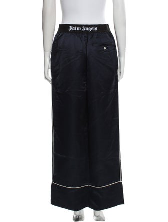 Palm Angels Linen Wide Leg Pants