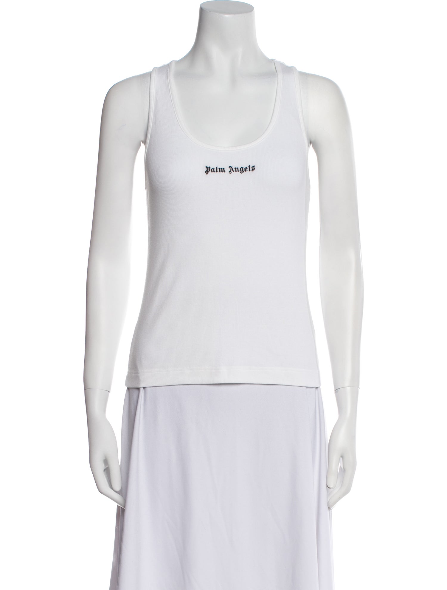 Palm Angels Graphic Print Scoop Neck Top