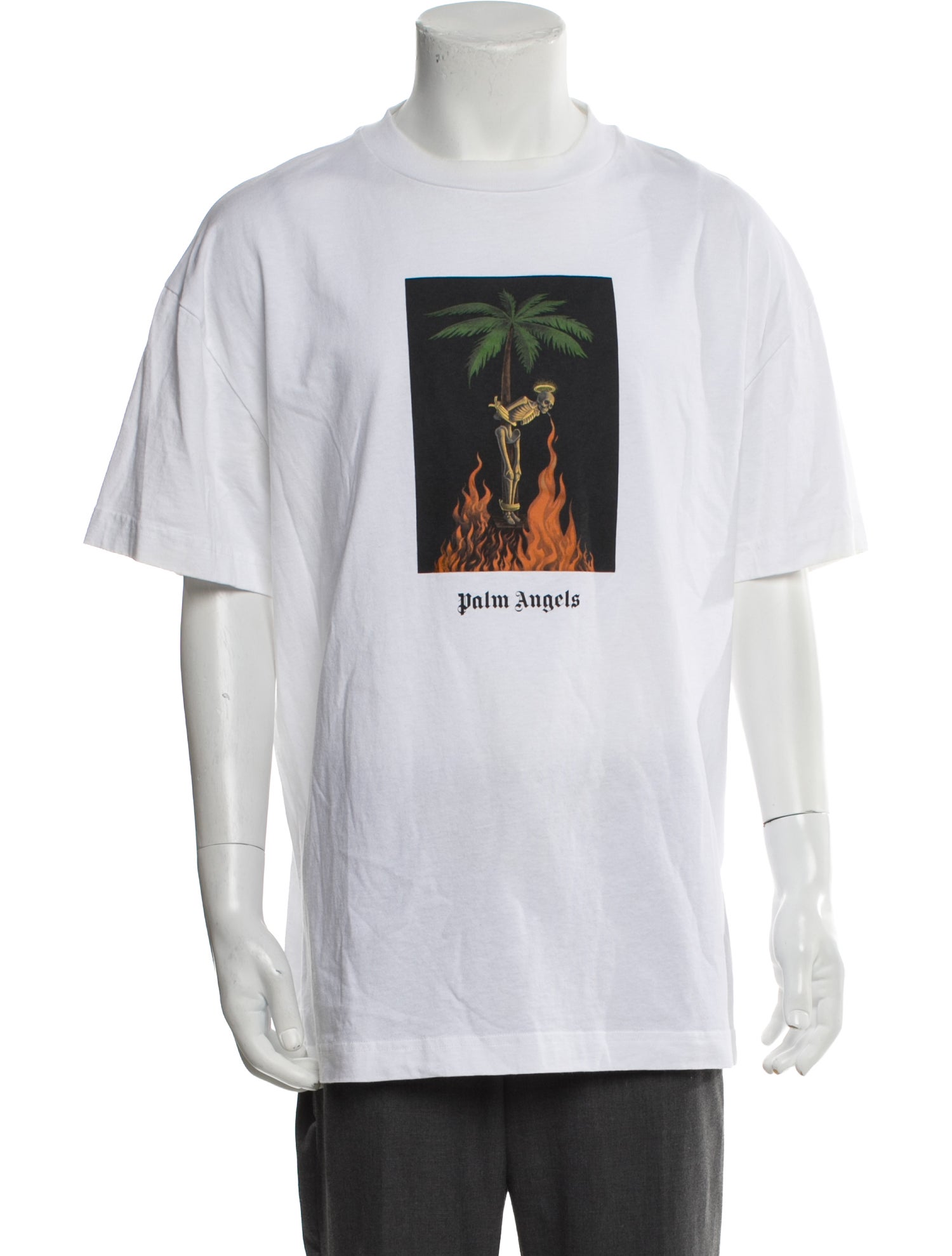 Palm Angels Graphic Print Crew Neck T-Shirt