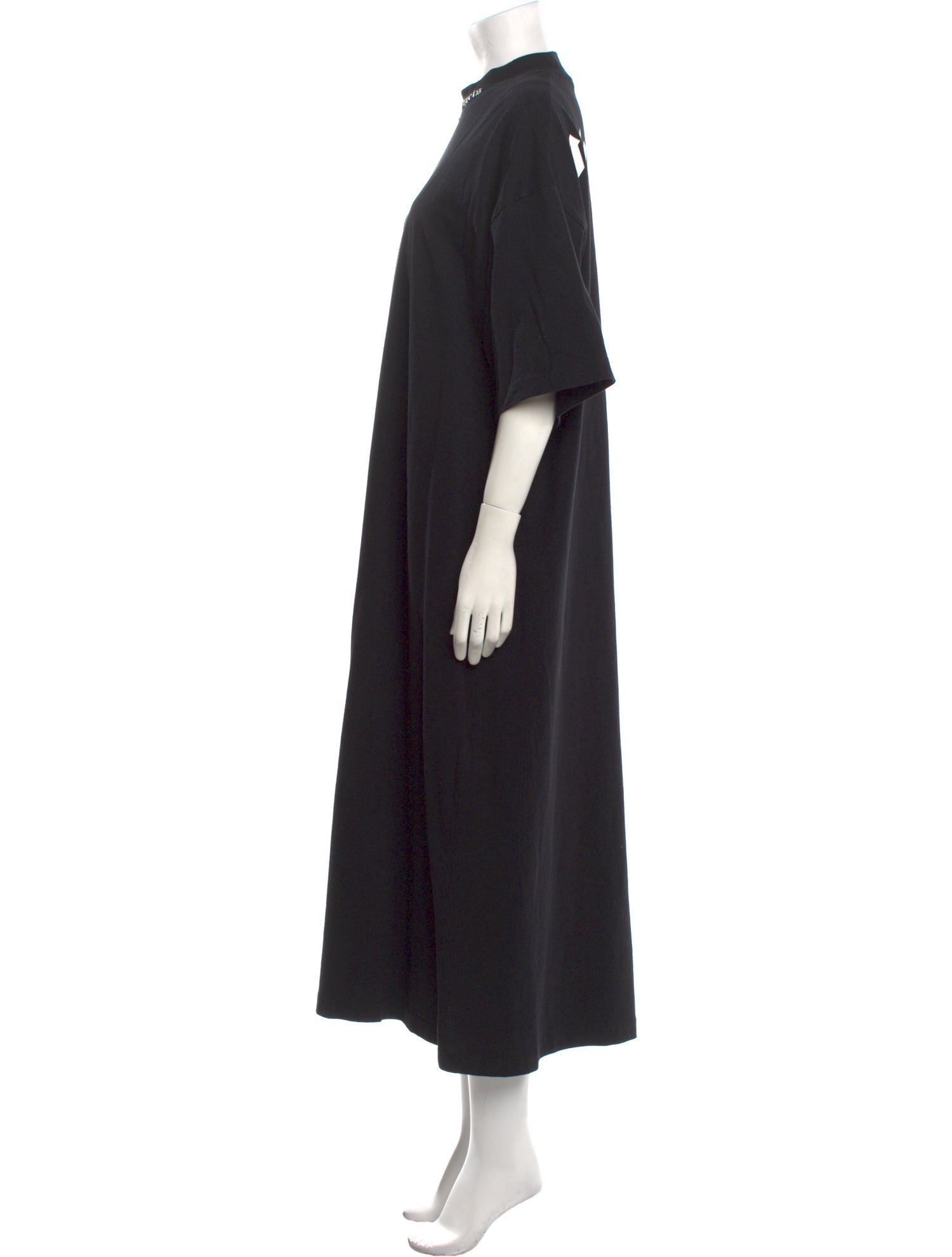 Palm Angels Mock Neck Long Dress