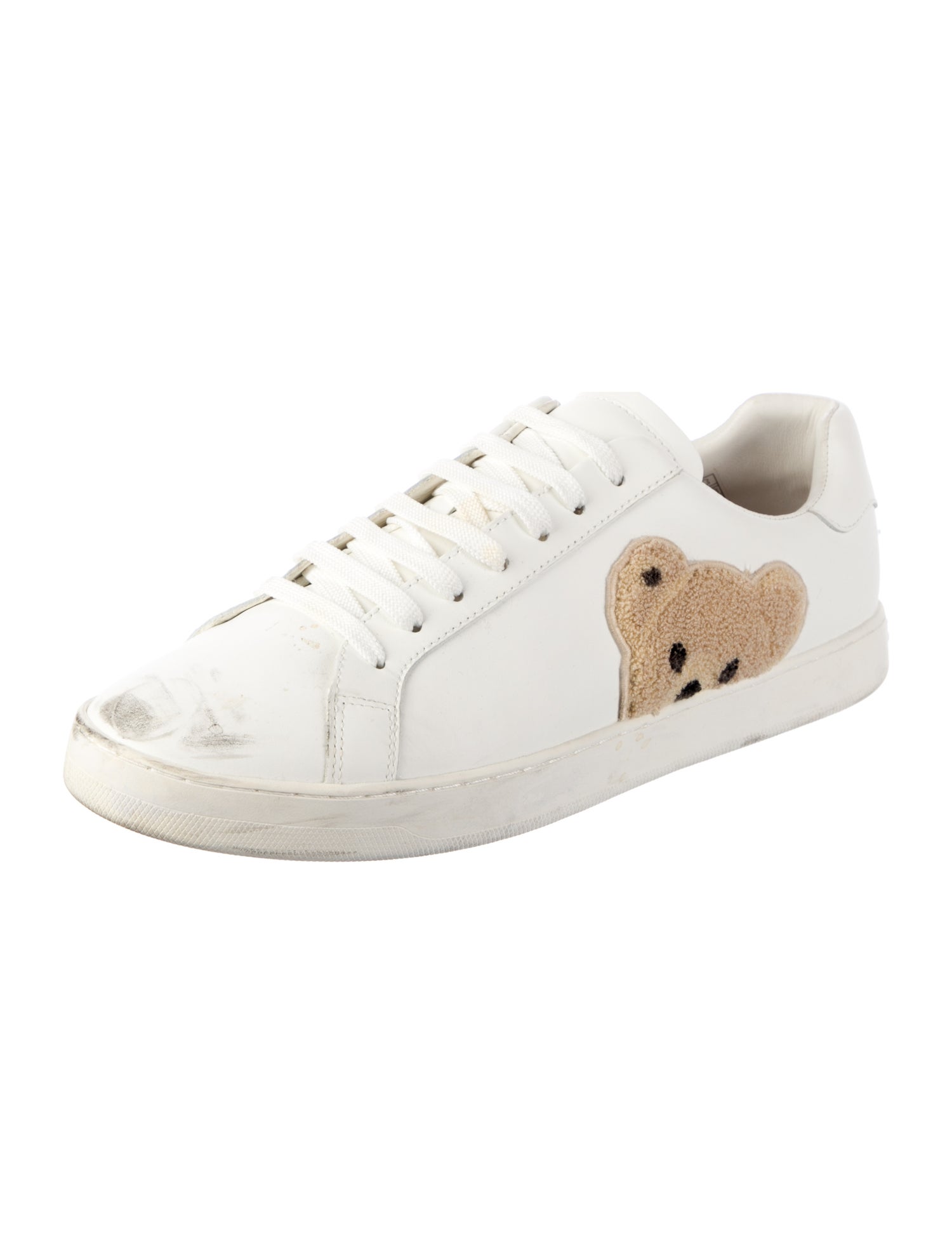 Palm Angels Leather Printed Sneakers