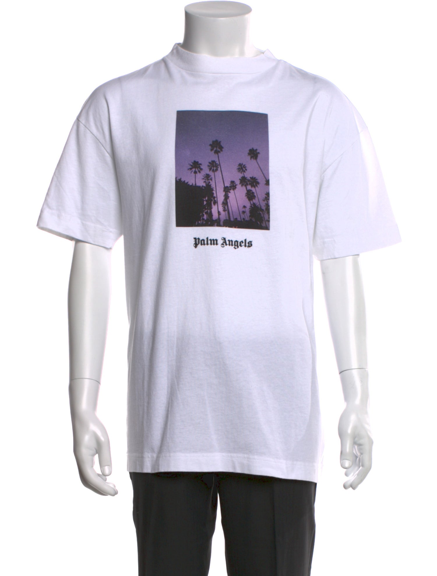 Palm Angels Graphic Print Crew Neck T-Shirt