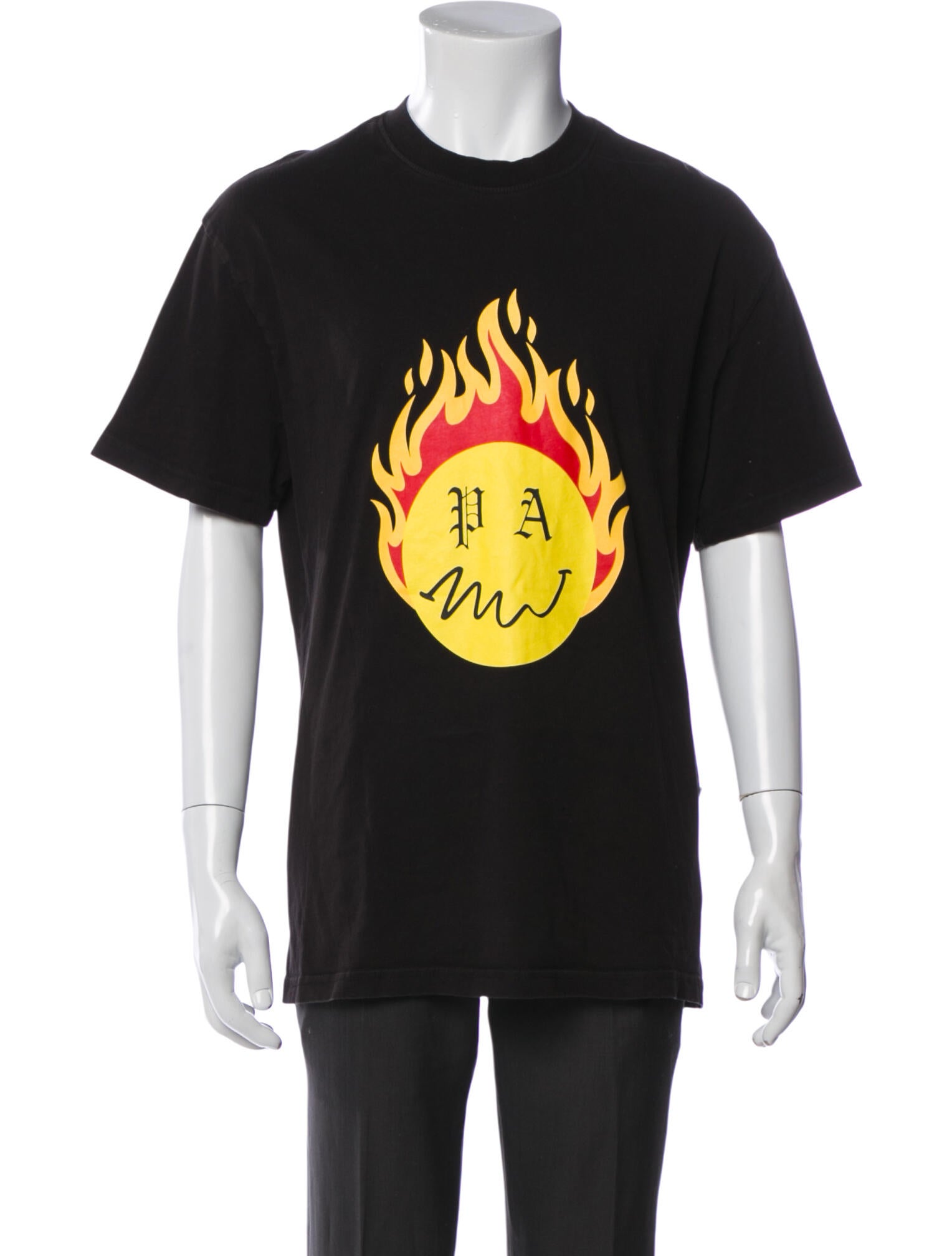 Palm Angels Graphic Print Crew Neck Jersey