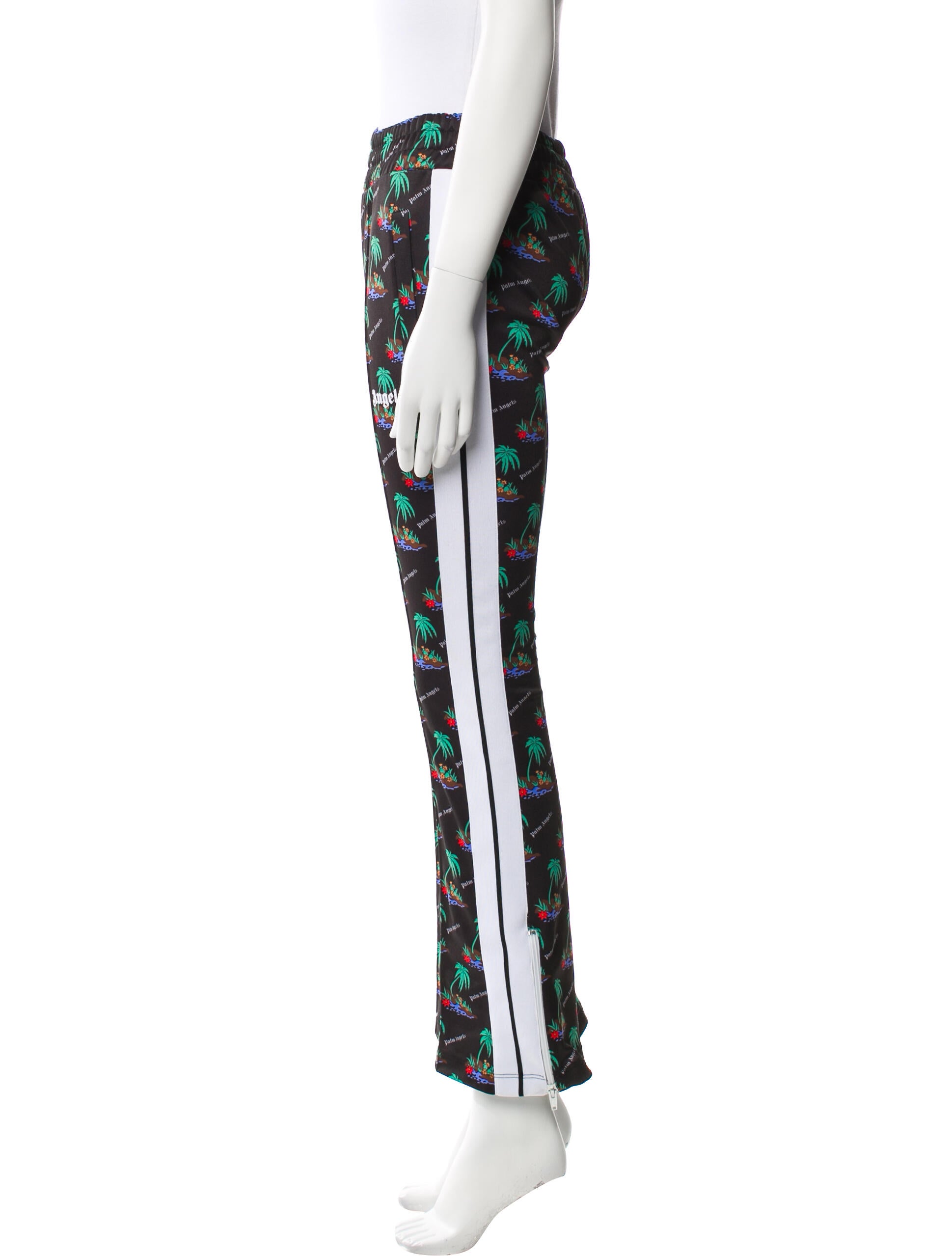 Palm Angels Floral Print Wide Leg Pants