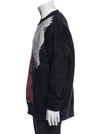 Palm Angels Virgin Wool Graphic Print Pullover