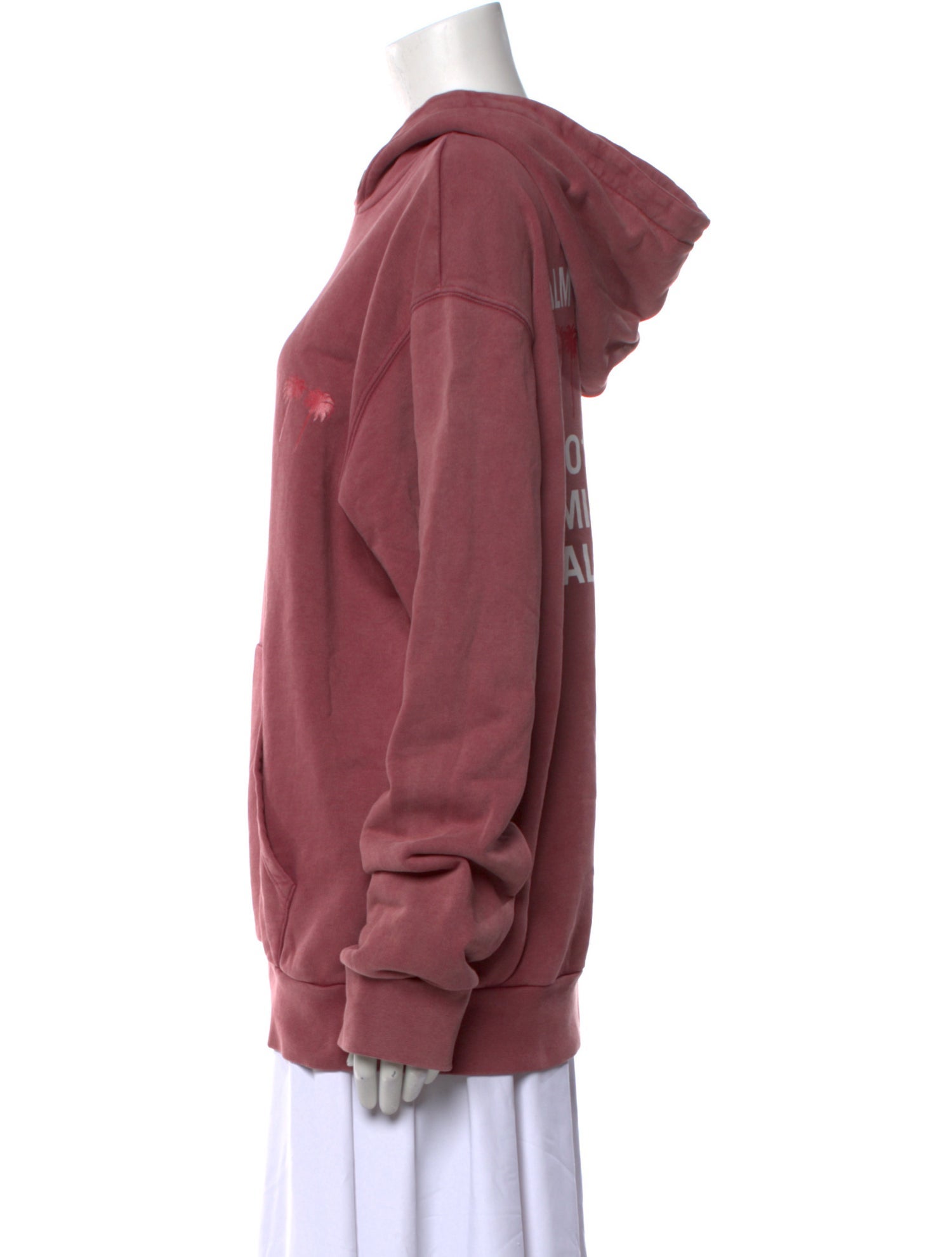 Palm Angels Cowl Neck Long Sleeve Sweatshirt