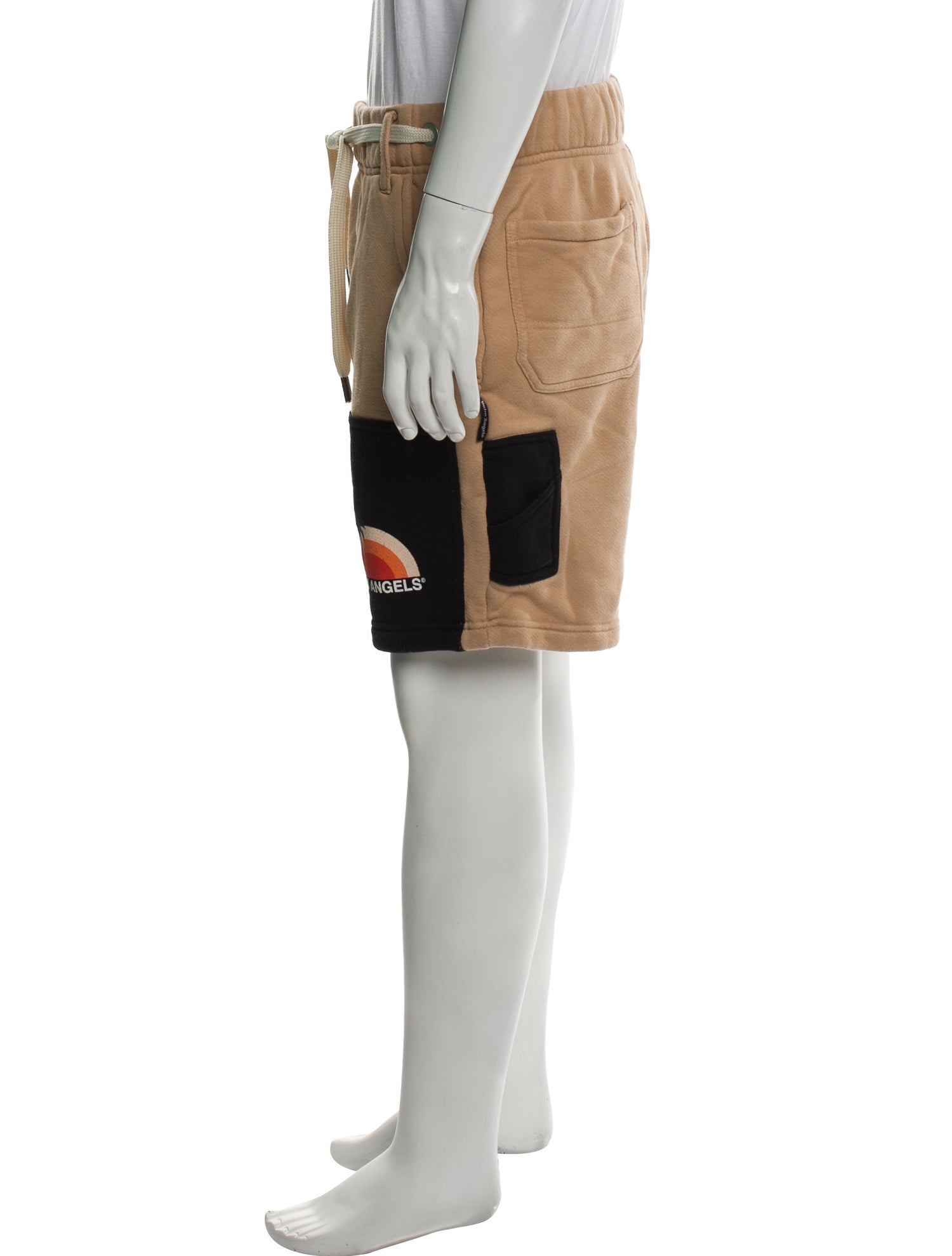 Palm Angels Colorblock Pattern Jogger Shorts w/ Tags