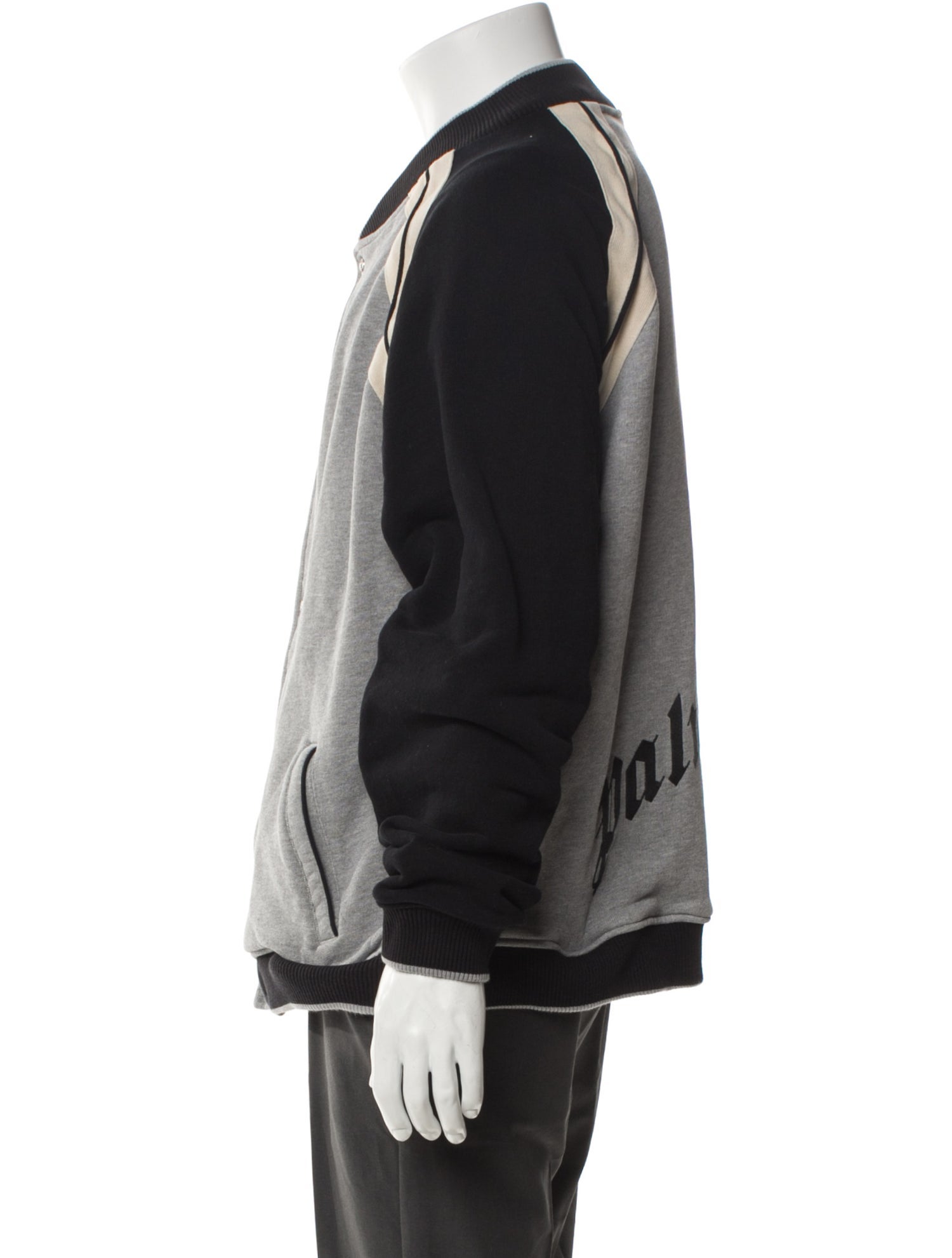 Palm Angels Colorblock Pattern Bomber Jacket