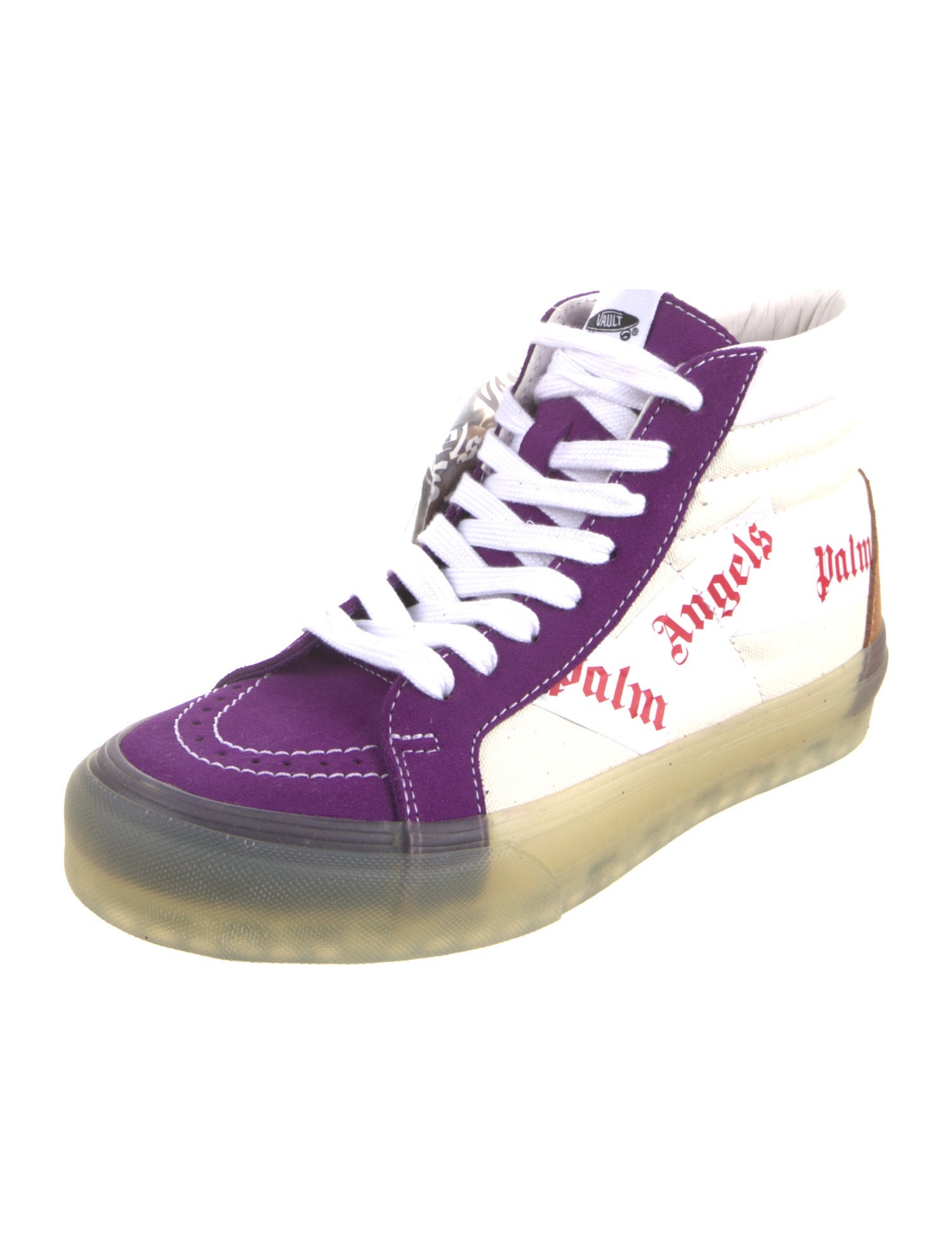 Palm Angels Suede Colorblock Pattern Sneakers