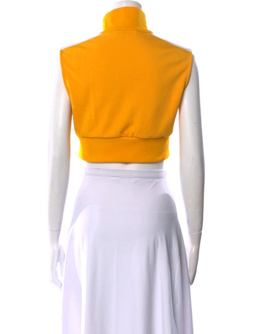 Palm Angels Mock Neck Sleeveless Crop Top