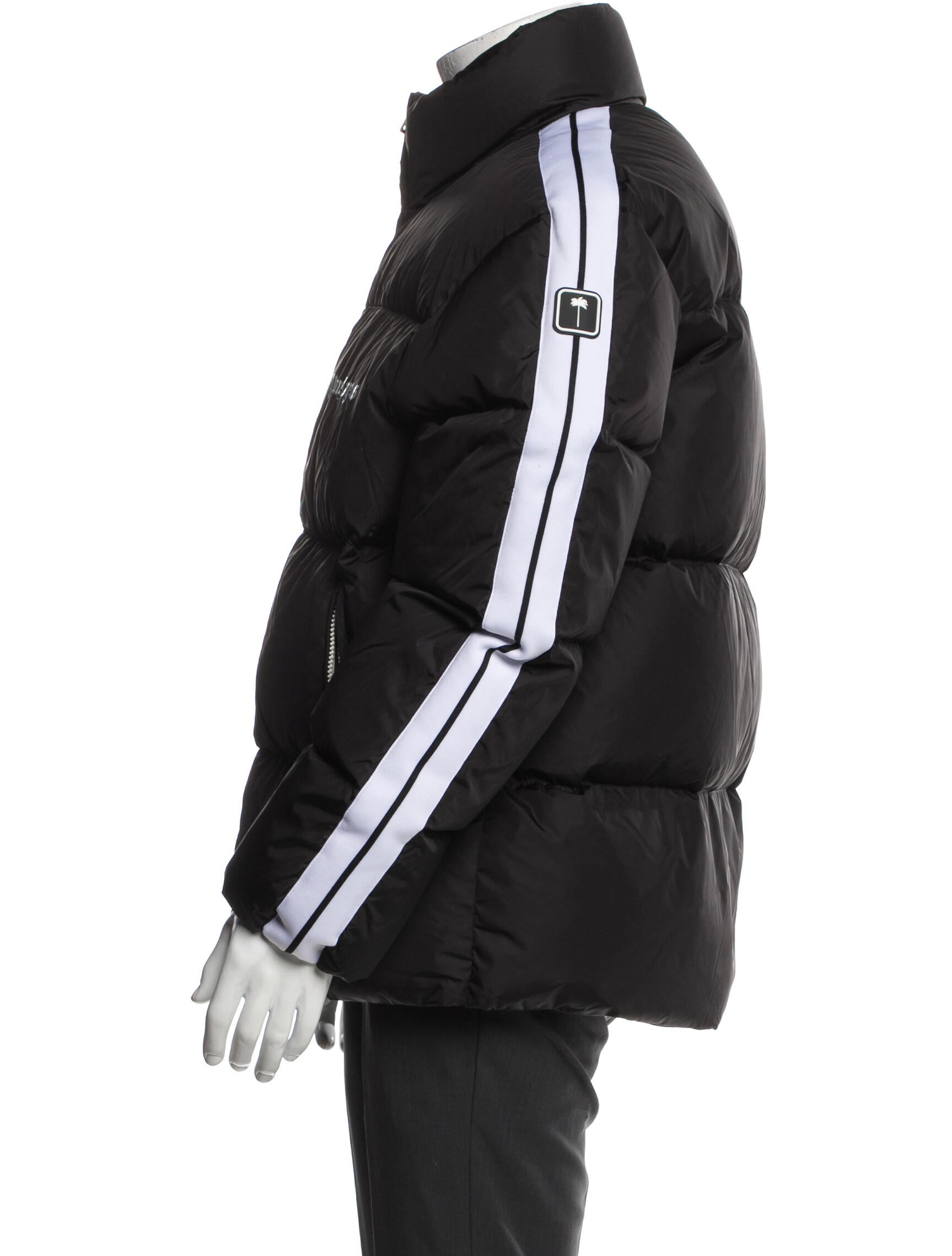 Palm Angels Graphic Print Puffer Coat