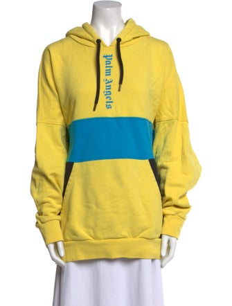 Palm Angels Colorblock Pattern Crew Neck Sweater