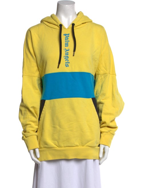 Palm Angels Colorblock Pattern Crew Neck Sweater