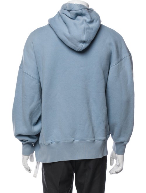 Palm Angels Graphic Print Mock Neck Hoodie