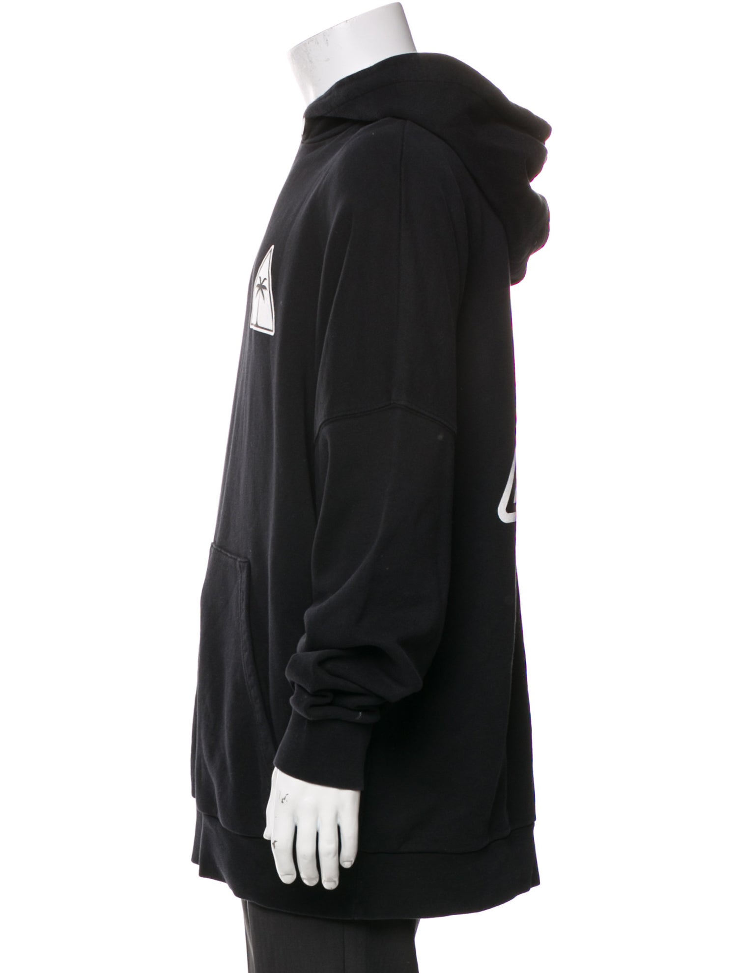 Palm Angels Signature Logo Graphic Print Hoodie