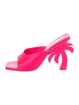 Palm Angels Leather Slides
