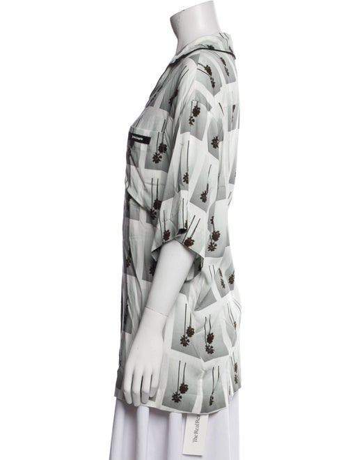 Palm Angels Printed Short Sleeve Button-Up Top