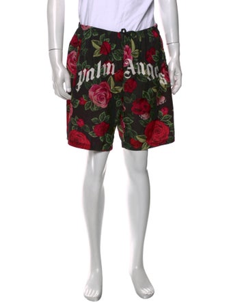 Palm Angels Floral Print Jogger Shorts
