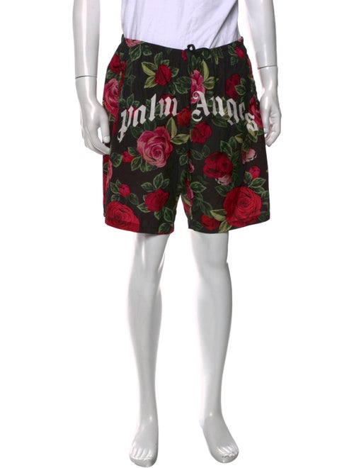 Palm Angels Floral Print Jogger Shorts