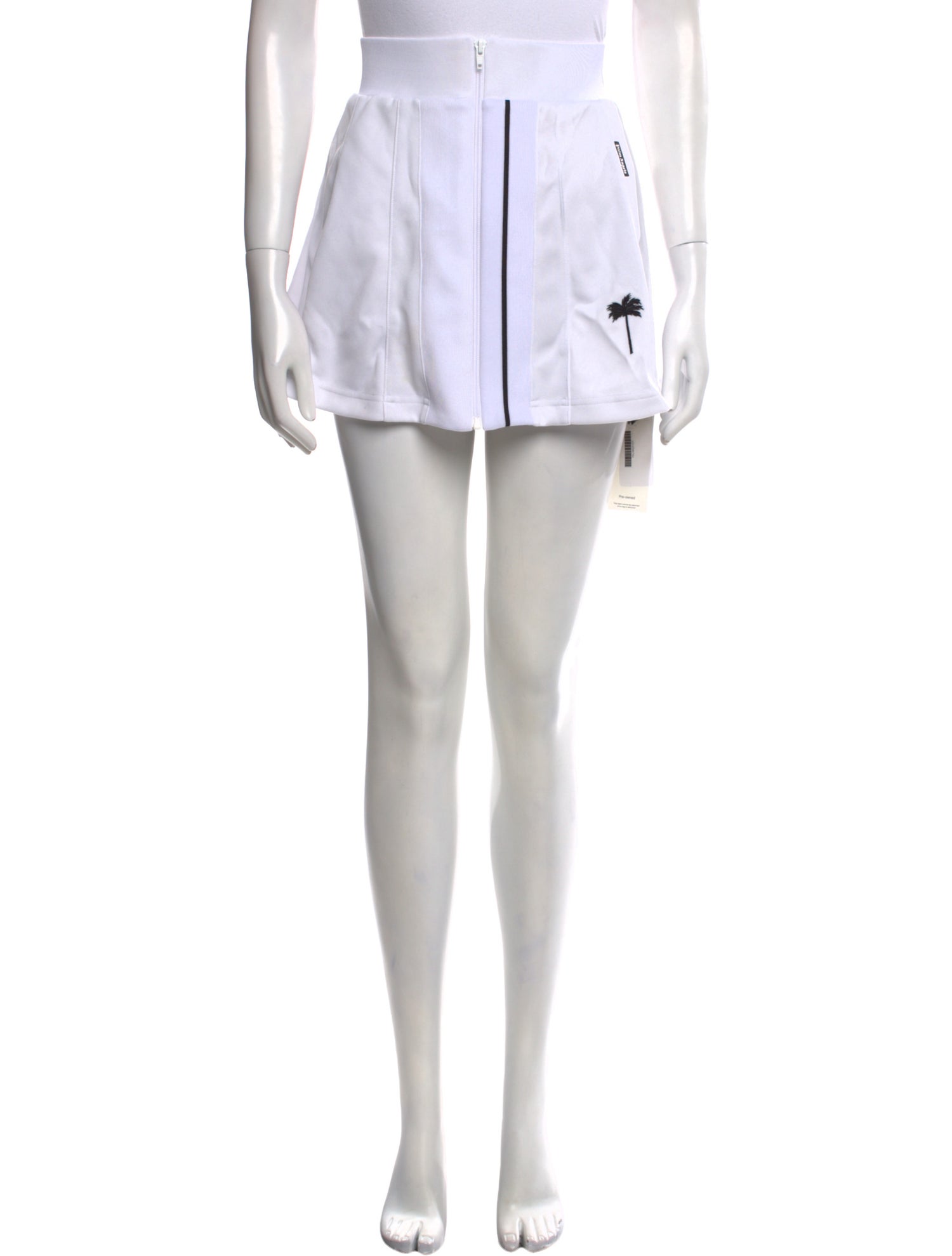 Palm Angels Embroidered Accent Mini Skirt