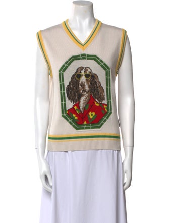 Palm Angels Wool Printed Sweater