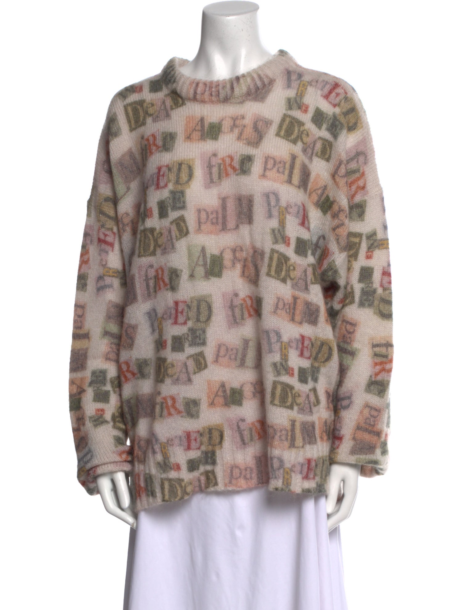 Palm Angels Mohair Printed Sweater