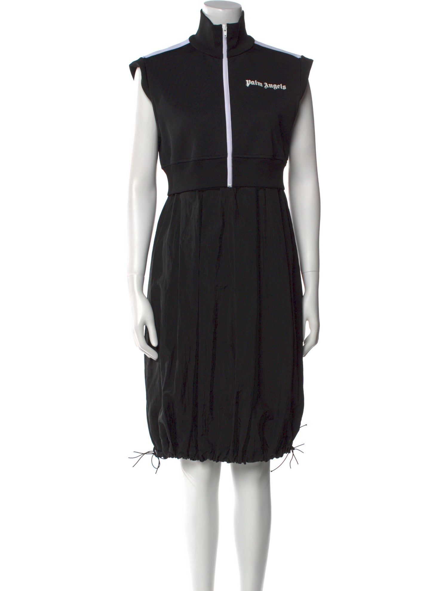 Palm Angels Mock Neck Knee-Length Dress
