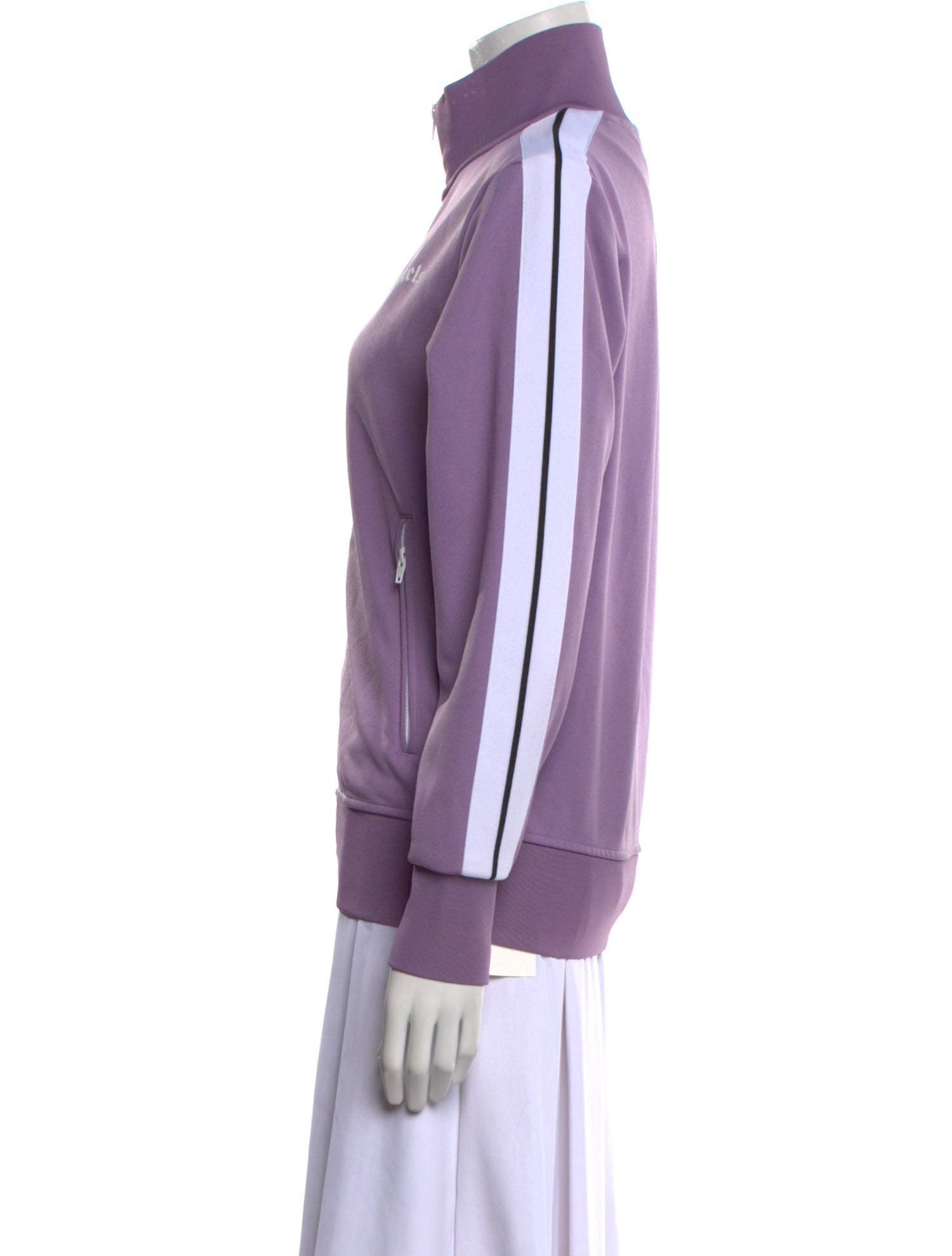 Palm Angels Mock Neck Long Sleeve Sweatshirt