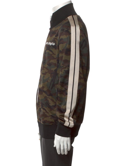 Palm Angels Camouflage Print Mock Neck Sweatshirt