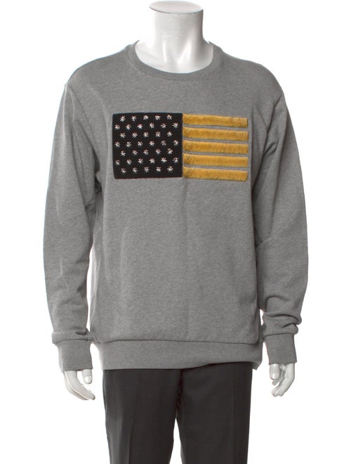 Palm Angels Graphic Print Crew Neck Sweatshirt