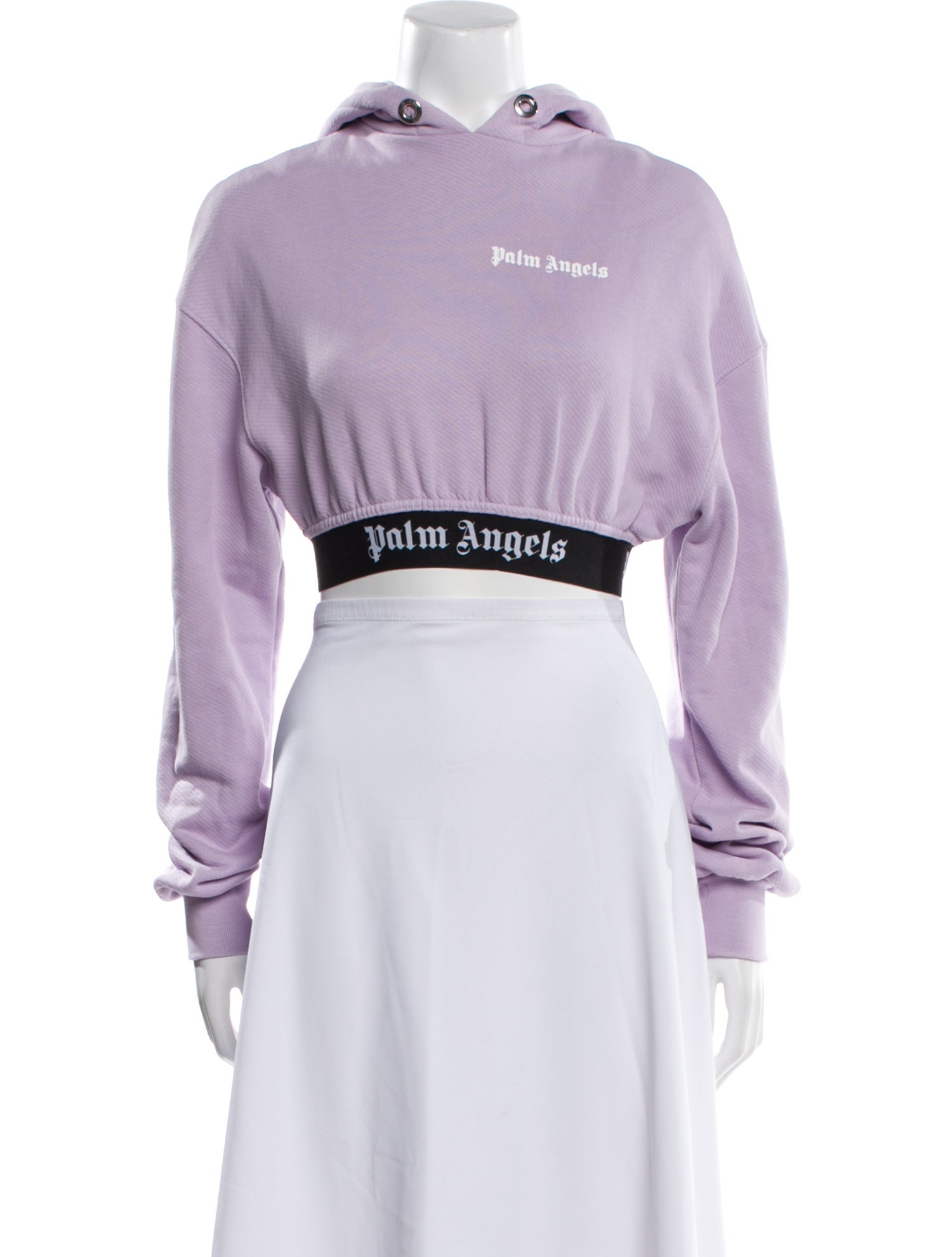 Palm Angels Graphic Print Crew Neck Hoodie