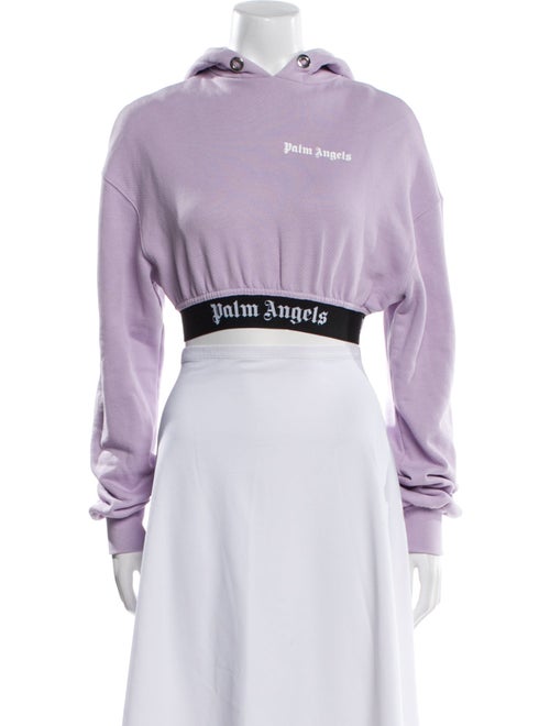 Palm Angels Graphic Print Crew Neck Hoodie