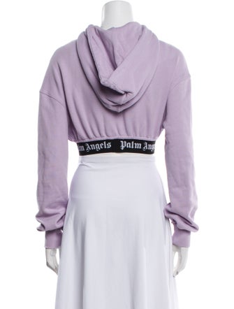 Palm Angels Graphic Print Crew Neck Hoodie