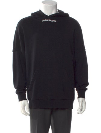 Palm Angels Signature Logo Graphic Print Hoodie