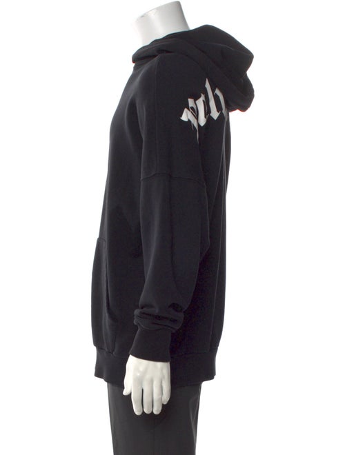 Palm Angels Signature Logo Graphic Print Hoodie