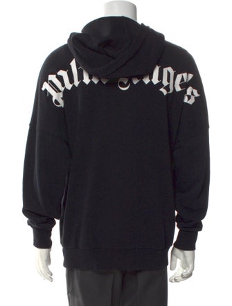 Palm Angels Signature Logo Graphic Print Hoodie