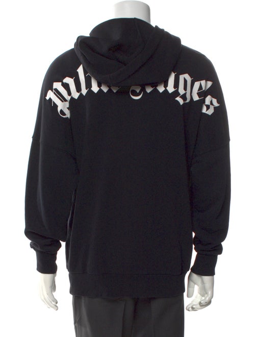 Palm Angels Signature Logo Graphic Print Hoodie