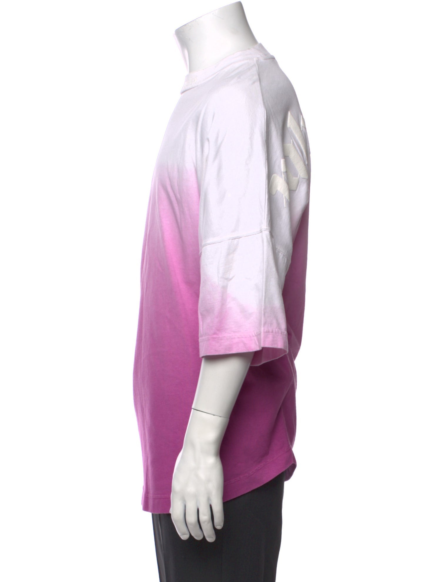 Palm Angels Colorblock Pattern Crew Neck T-Shirt