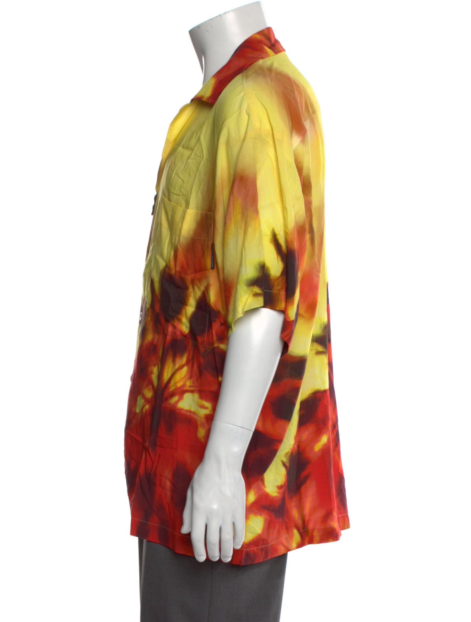 Palm Angels Printed Three-Quarter Sleeve Shirt w/ Tags