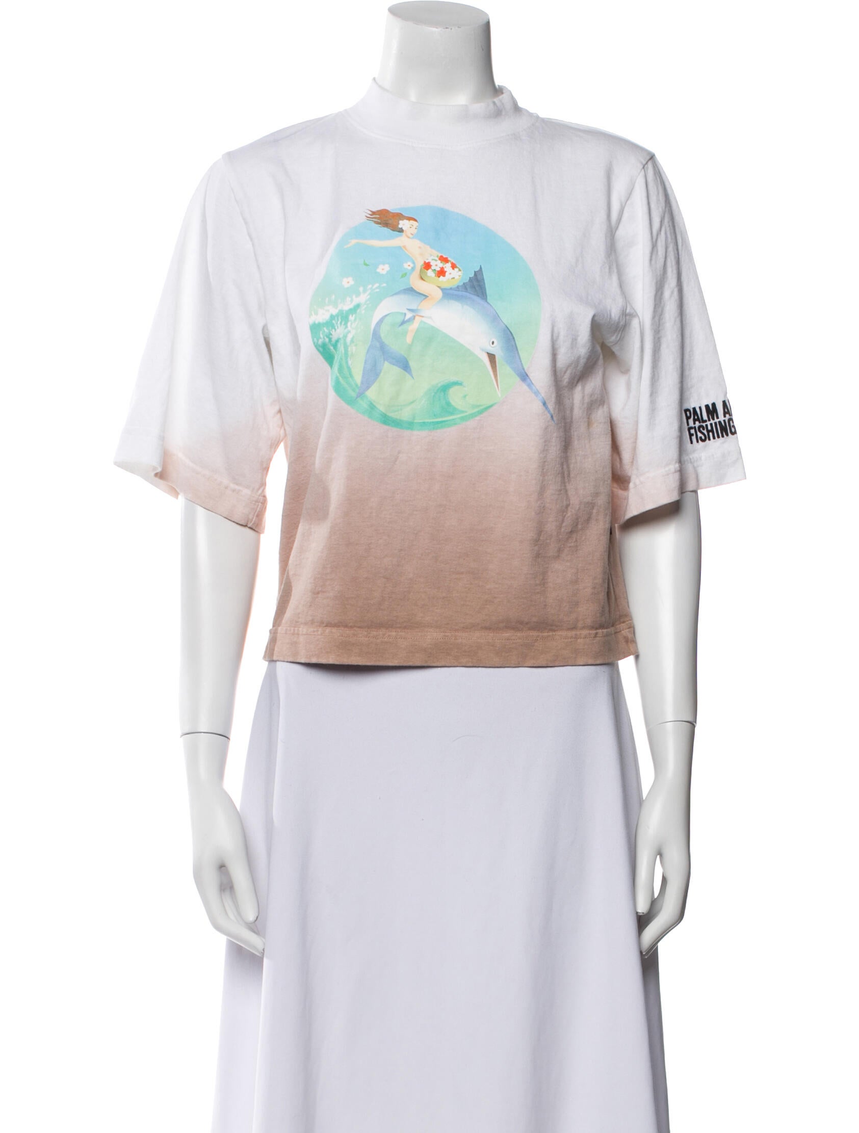 Palm Angels Graphic Print Crew Neck T-Shirt